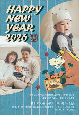 デザイナーズ写真年賀状2020