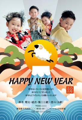 デザイナーズ写真年賀状2020
