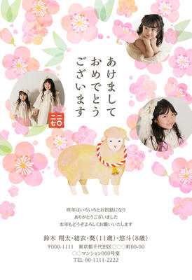 デザイナーズ写真年賀状2020